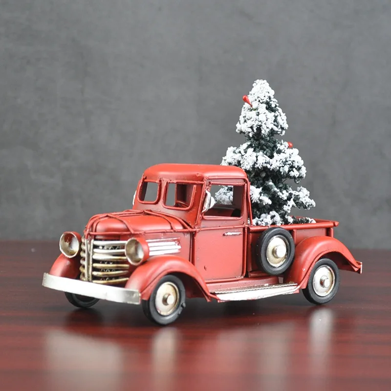 Vintage Collectible Trucks - คริสต์มาสของขวัญสร้างสรรค์รถบรรทุกรุ่นคอลเลกชันงานฝีมือโลหะ Minimalist บ้านนุ่มเครื่องประดับตกแต่ง