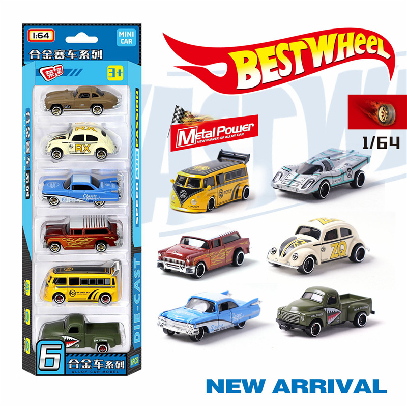 Vintage Collectibles Toys - 1:64 Alloy Retro Racing รถ 6