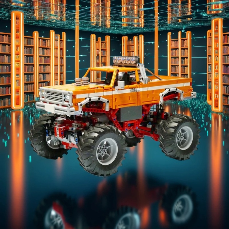 Vintage Collectible Trucks - 1683 ชิ้น โมเดลรถบรรทุกมอนสเตอร์วินเทจ MOC ของเล่นตัวต่อ งานฝีมือ