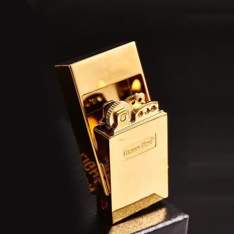 Vintage Collectible Lighters - ไฟแช็คแบบล้อเจียร์คลาสสิคย้อนยุค ไฟแช็คโลหะเปลวไฟเปิดแบบวินเทจ อุปกรณ์สูบบุหรี่ ของใช้สำหรับผู้ชาย ของสะสม