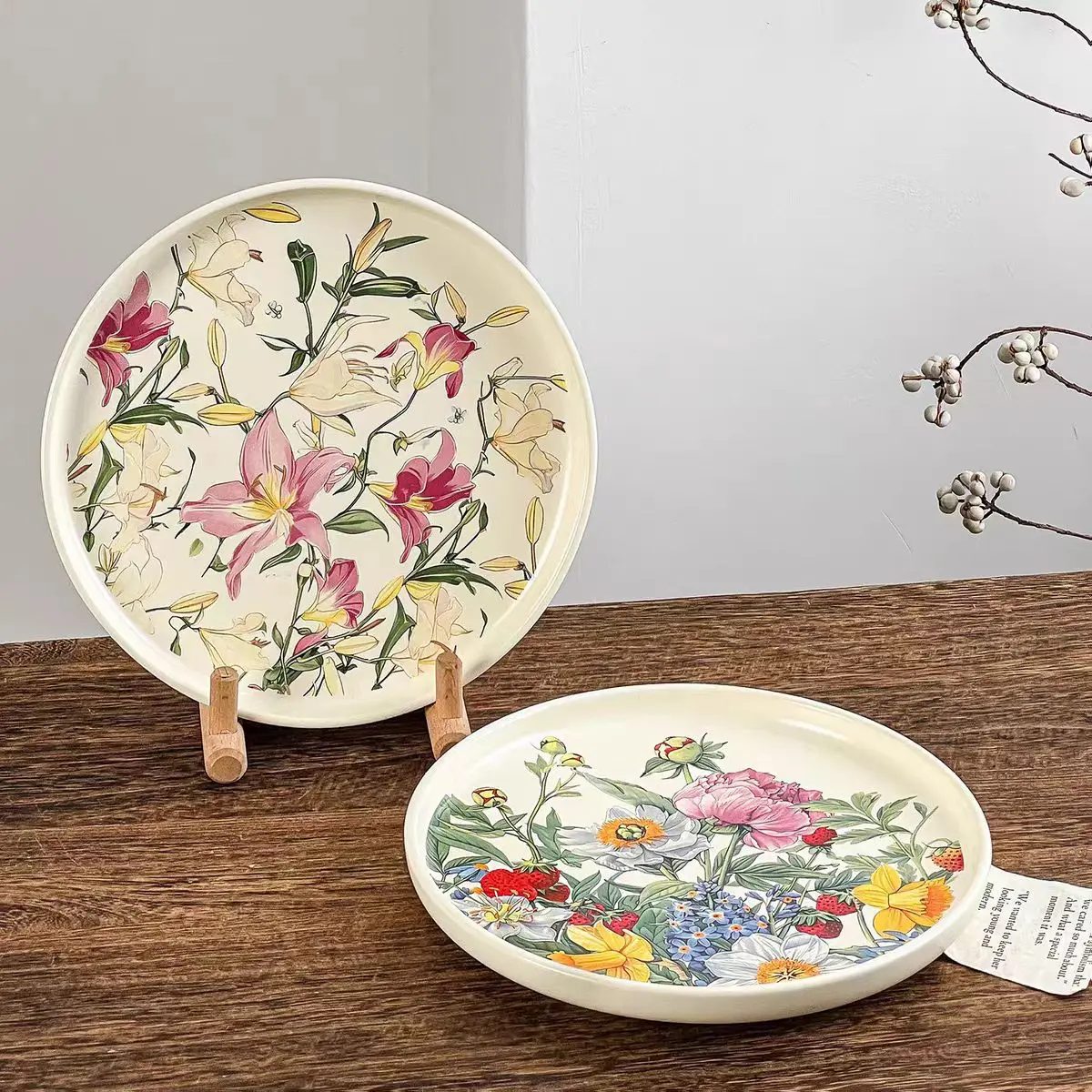 จานเซรามิกลายดอกไม้สุดโรแมนติก - Vintage Collectible Dishes บทวิจารณ์และราคา