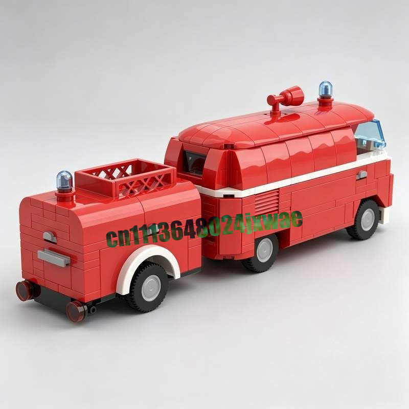 369 ชิ้น MOC รถดับเพลิงวินเทจ  - Vintage Collectible Trucks บทวิจารณ์และราคา
